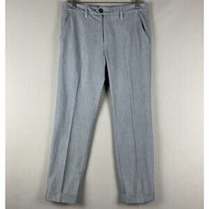 Mac Jeans Lennox Pants Mens 33x29 Blue Chino Cuffed Germany Career Office Preppy